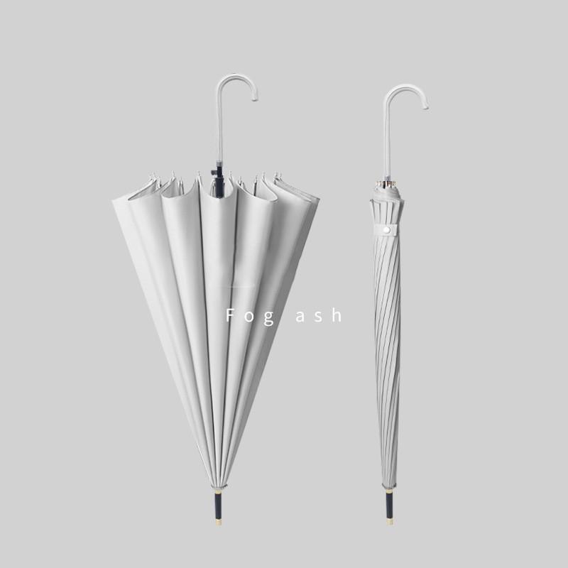 傘 長傘 レディース おしゃれ グラスファイバー傘 雨傘 日傘 ワンタッチ 梅雨対策 耐風 可愛い 撥水加工 16本骨 シンプル 折れにくい 晴雨兼用 - 画像 (5)