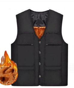 中綿 ジャケット メンズ インナー 登山 裏起毛 チョッキ ポケット付き 防寒 スポーツ 釣り あったか 前開き 軽量 防風