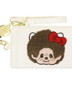 ハローキティ モンチッチxハローキティ グッズ 定期入れ キャラクター リール付きシングルパスケース フェイス