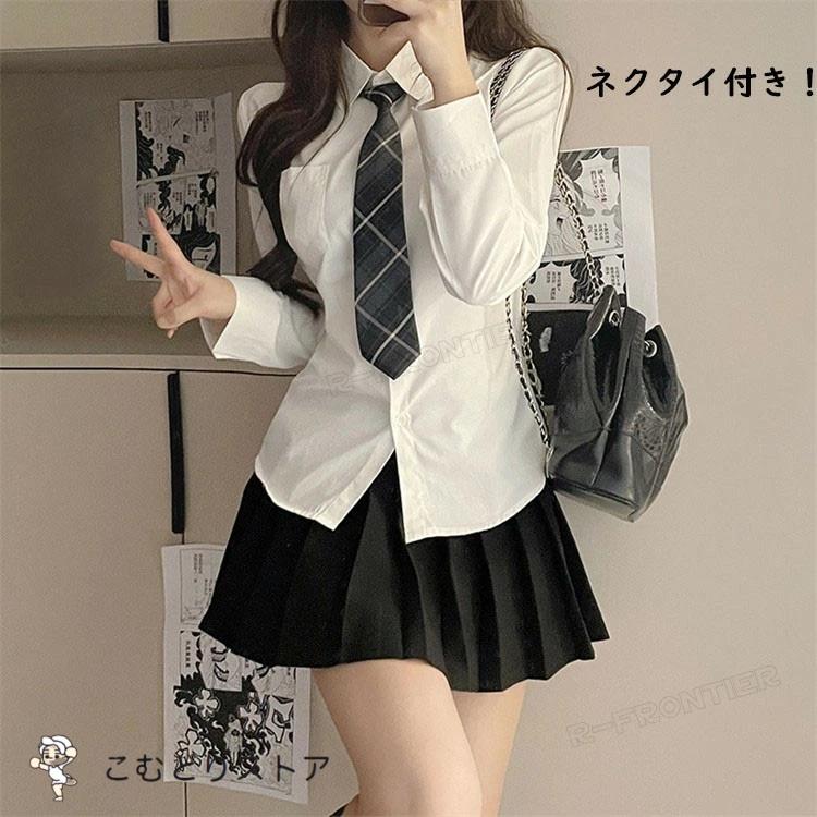 卒業式 スーツ 女の子 白シャツ 韓国 卒服 ブラウス 制服 ネクタイ 入学式 シャツ 小学校女子 高校生 フォーマルシャツ キッズ 子供フォーマル 大きいサイ