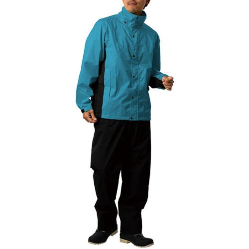 カジメイク カジメイク 7521 レインスーツエボリューション ターコイズ L 7521-53-L - 画像 (2)