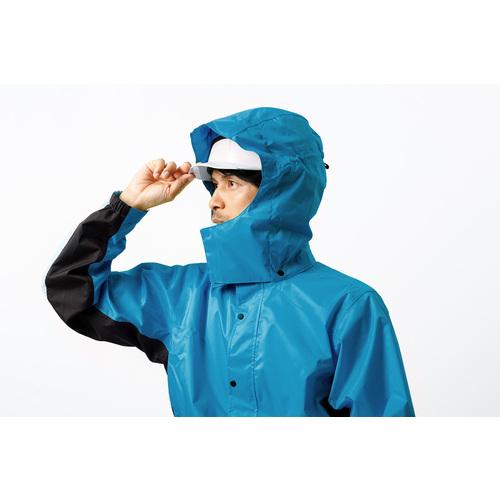 カジメイク カジメイク 7521 レインスーツエボリューション ターコイズ L 7521-53-L - 画像 (6)