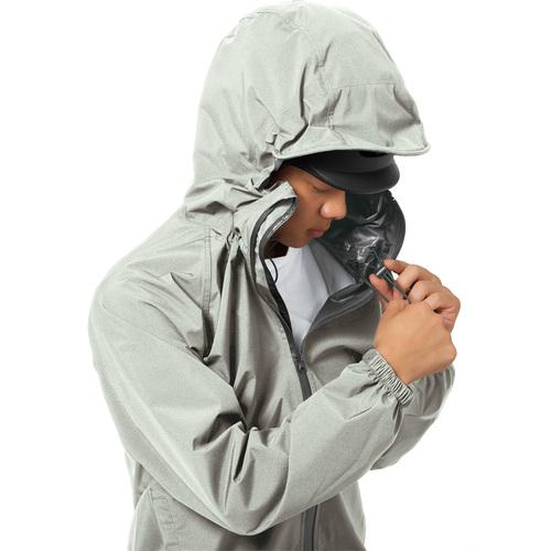 Makku Makku フレックスフィットレインスーツ グレー EL AS513047 - 画像 (4)