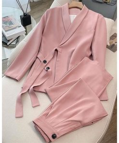 セットアップ レディース パンツスーツ 2点セット ジャケット ビジネススーツ ワイドパンツ ハイウエスト オフィス ストレートパンツ コーデ 秋 冬 春 長袖