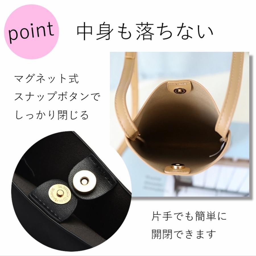 スマホポーチ ポシェット レディース ショルダーバッグ スマホショルダー ポーチ 斜めがけ 肩掛け レザー 黒 大きめ ストラップ 肩紐調整 - 画像 (4)