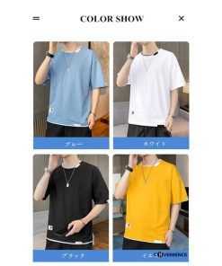 夏 半袖Tシャツ カットソー メンズ トップス Tシャツ 大きいサイズ カジュアル 薄手 吸汗速乾 スポーツウェア ストリート お兄系 ストリート系