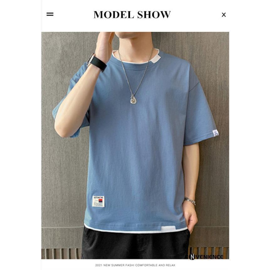 夏 半袖Tシャツ カットソー メンズ トップス Tシャツ 大きいサイズ カジュアル 薄手 吸汗速乾 スポーツウェア ストリート お兄系 ストリート系 - 画像 (2)