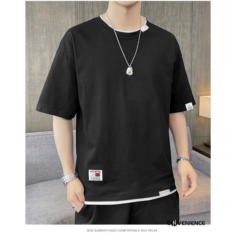 夏 半袖Tシャツ カットソー メンズ トップス Tシャツ 大きいサイズ カジュアル 薄手 吸汗速乾 スポーツウェア ストリート お兄系 ストリート系 - 画像 (9)