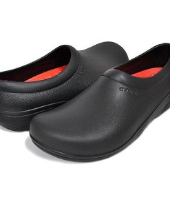 crocs ON THE CLOCK LITERIDE SLIP BLACK 207230-001 クロックス オン ザ クロック ライトライド スリップオン ブラック スリッポン サンダル つっかけ