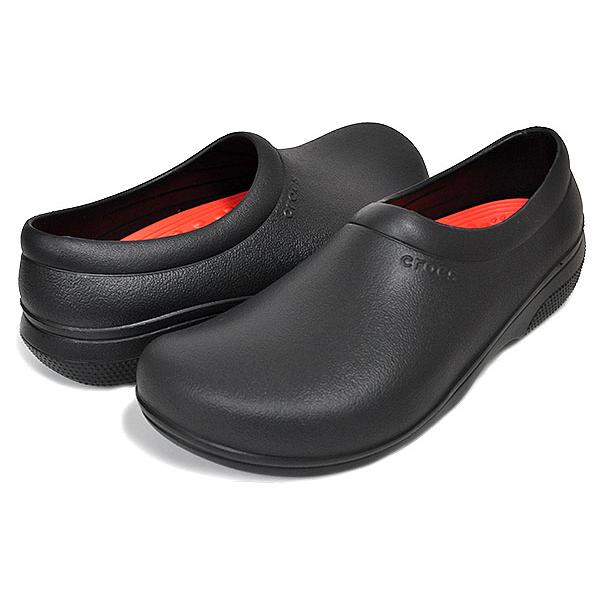 crocs ON THE CLOCK LITERIDE SLIP BLACK 207230-001 クロックス オン ザ クロック ライトライド スリップオン ブラック スリッポン サンダル つっかけ