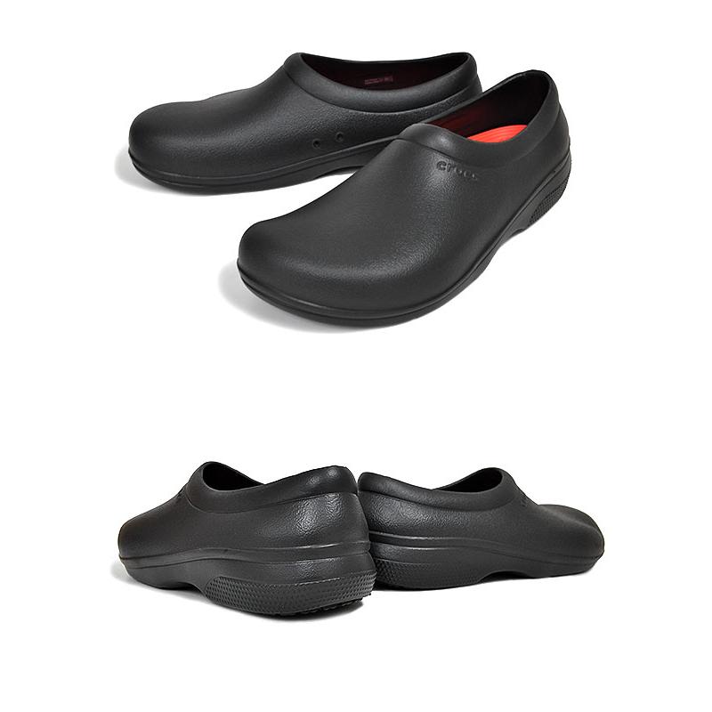 crocs ON THE CLOCK LITERIDE SLIP BLACK 207230-001 クロックス オン ザ クロック ライトライド スリップオン ブラック スリッポン サンダル つっかけ - 画像 (2)