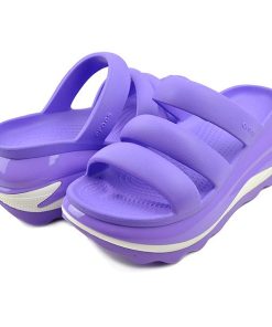 crocs MEGA CRUSH TRIPLE STRAP GALAXY 209842-5aj クロックス クラシック メガクラッシュ トリプルストラップ サンダル パープル 厚底