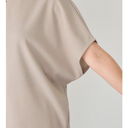 alotta アロッタ Alotta 着痩せが叶うドルマンスリーブきれいめカットソー (グレージュ) - 画像 (8)