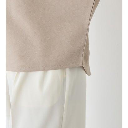 alotta アロッタ Alotta 着痩せが叶うドルマンスリーブきれいめカットソー (グレージュ) - 画像 (9)