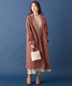 alotta アロッタ Alotta ロングチェスターコート （ピンク）