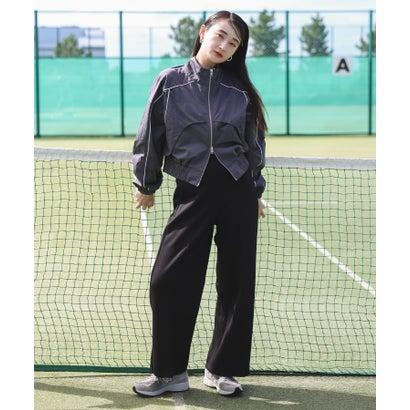 ボンジュールサガン BONJOUR SAGAN 配色パイピングナイロントラックジャケット (CHARCOAL-GRAY) - 画像 (5)