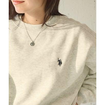 U.S. POLO ASSN. ユーエスポロアッスン ワンポイントロゴ 裏起毛スウェットトレーナー (オートミール) - 画像 (4)