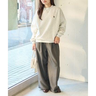 U.S. POLO ASSN. ユーエスポロアッスン ワンポイントロゴ 裏起毛スウェットトレーナー (オートミール) - 画像 (7)