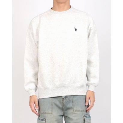 U.S. POLO ASSN. ユーエスポロアッスン ワンポイントロゴ 裏起毛スウェットトレーナー (オートミール) - 画像 (9)