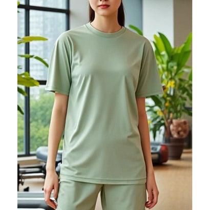 United Athle ユナイテッドアスレ 4.4オンス ドライスムース Tシャツ 半袖 ジム ヨガ ピラティス フィットネス 5700 (ライトグ