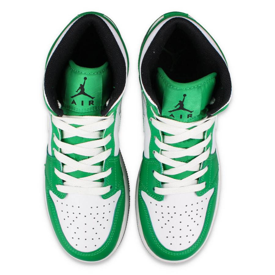 エア ジョーダン 1 NIKE AIR JORDAN MID GS ナイキ ミッド レディース LUCKY GREEN/BLACK/WHITE グリーン DQ8423-301