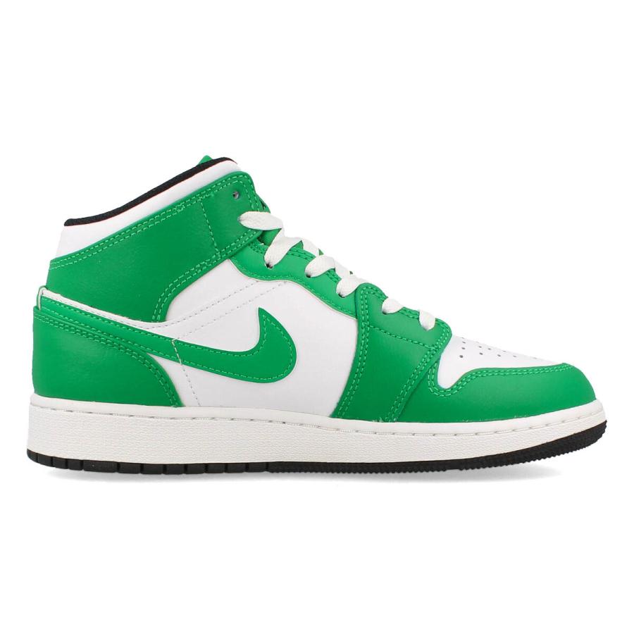 エア ジョーダン 1 NIKE AIR JORDAN MID GS ナイキ ミッド レディース LUCKY GREEN/BLACK/WHITE グリーン DQ8423-301 - 画像 (4)