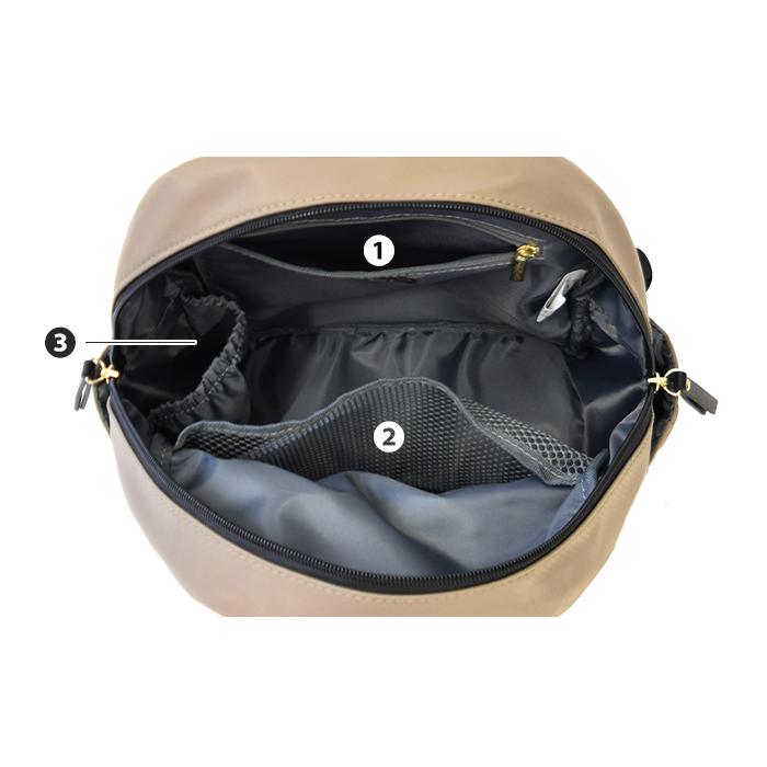 LIZDAYS キルティングラウンドミニリュック リュック リュックサック かばん 鞄 バッグ バック レディース ミニ 小さめ 撥水 はっ水 マザーズバッグ 送料無料 - 画像 (5)