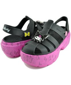 crocs クロックス マイメロディ クロミ ストンプ サンダル MY MELODY KUROMI STOMP SANDAL 210104-100