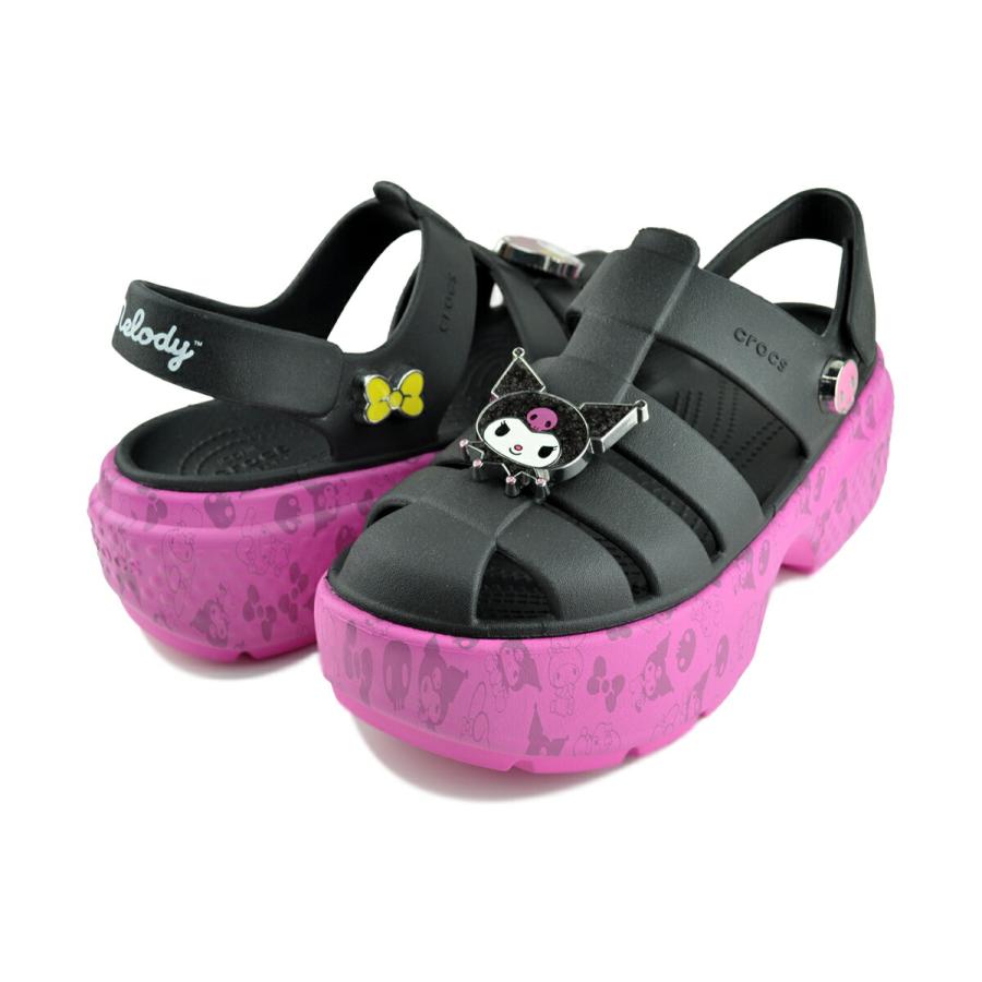 crocs クロックス マイメロディ クロミ ストンプ サンダル MY MELODY KUROMI STOMP SANDAL 210104-100