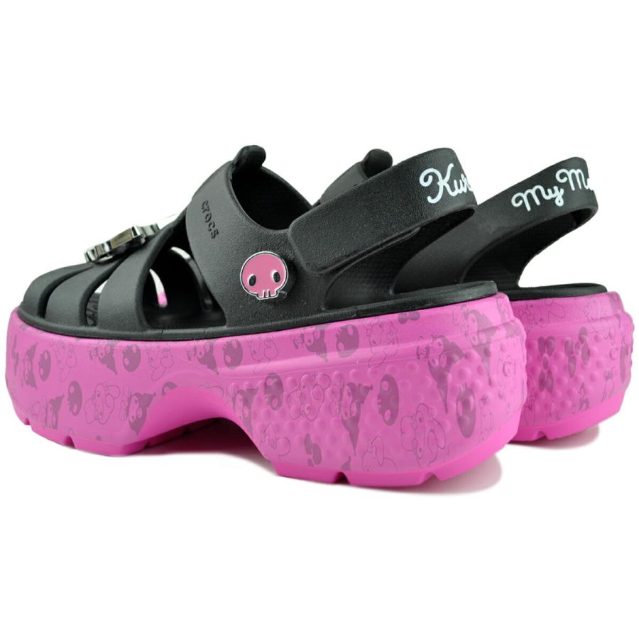 crocs クロックス マイメロディ クロミ ストンプ サンダル MY MELODY KUROMI STOMP SANDAL 210104-100 - 画像 (3)