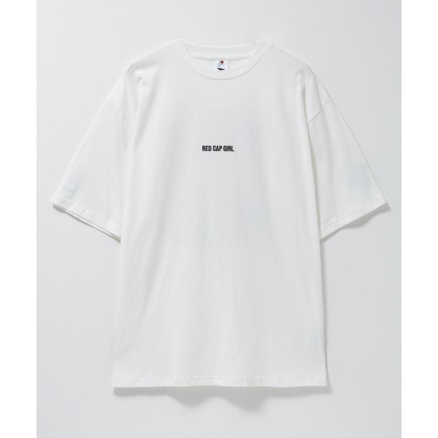 RED CAP GIRL Tシャツ メンズ 半袖 綿100% コットン バックプリント クルーネック カットソー トップス