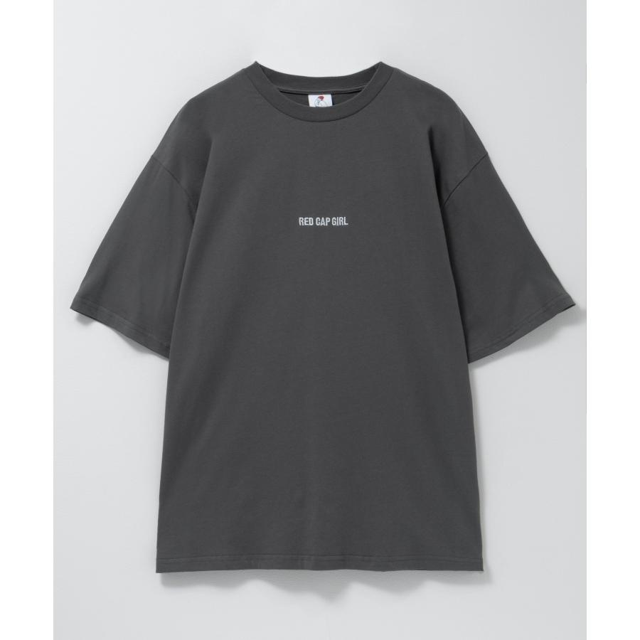 RED CAP GIRL Tシャツ メンズ 半袖 綿100% コットン バックプリント クルーネック カットソー トップス - 画像 (5)