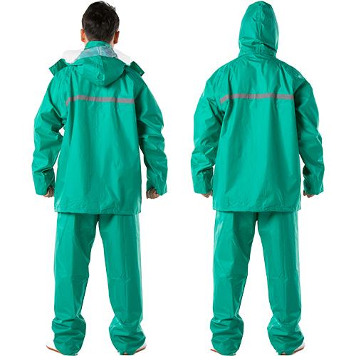 合羽 上下セット コヤナギ ワークレイン M-100 レインウエア カッパ - 画像 (8)