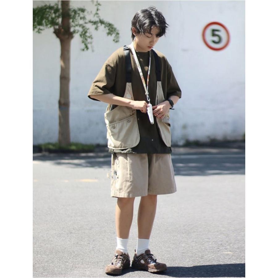 メンズ 大きいサイズ お釣り フィッシング キャンプ 多機能 カジュアル 男女兼用 レディース お洒落 黒色 おしゃれ