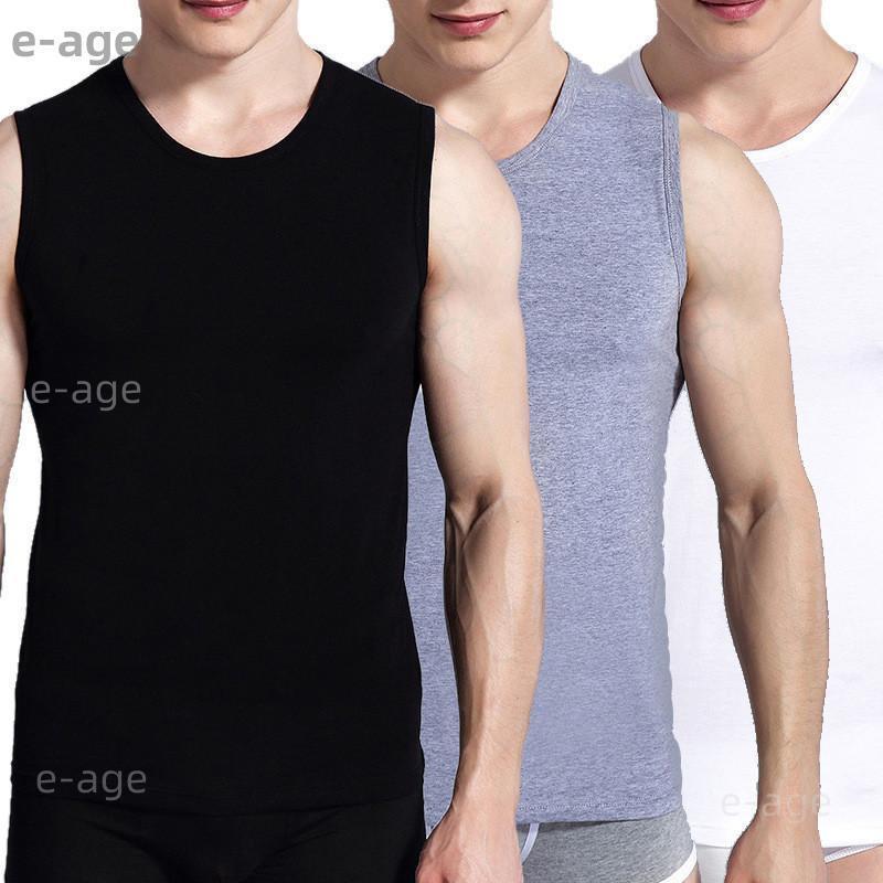 【特価】タンク メンズ 『3枚以上』 インナー ノースリーブ 肌着 下着 スウェット ストレッチ 通気性 速乾 柔らか ひんやり 涼しい ジム スポーツ - 画像 (5)