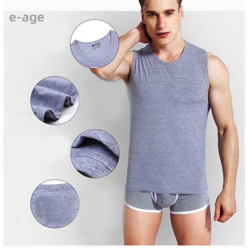 【特価】タンク メンズ 『3枚以上』 インナー ノースリーブ 肌着 下着 スウェット ストレッチ 通気性 速乾 柔らか ひんやり 涼しい ジム スポーツ - 画像 (7)