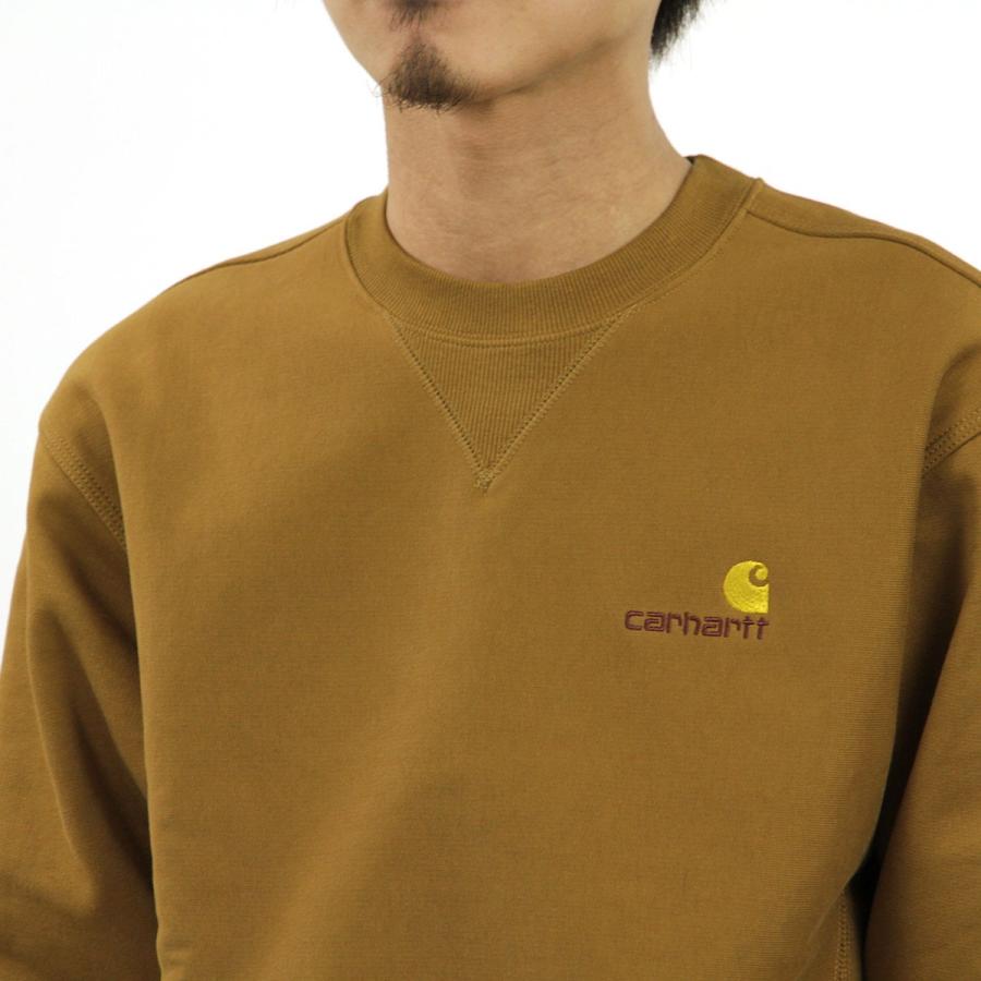 Carhartt 【ボーナスストア 誰でも+5% 9/27 0:00〜10/5 23:59】 カーハート トレーナー メンズ 正規販売店 CARHARTT WIP 無地 スウェット ワンポイントロゴ AMERICAN - 画像 (5)