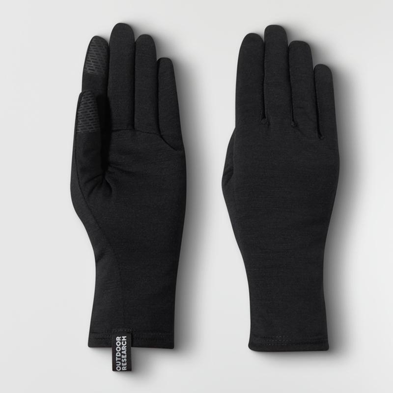 アウトドアグローブ アウトドアリサーチ メリノ150センサーライナー M ブラック