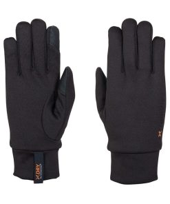 アウトドアグローブ extremities ウォータープルーフパワーライナー グローブ L ブラック