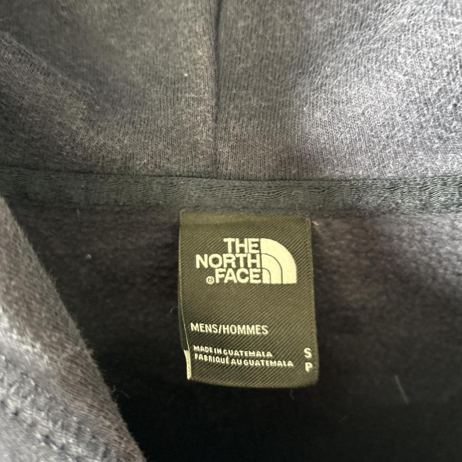 THE NORTH FACE 古着 ザ・ノースフェイス パーカー ビッグロゴプリント アウトドア プルオーバー フーディ S ネイビー メンズ - 画像 (4)
