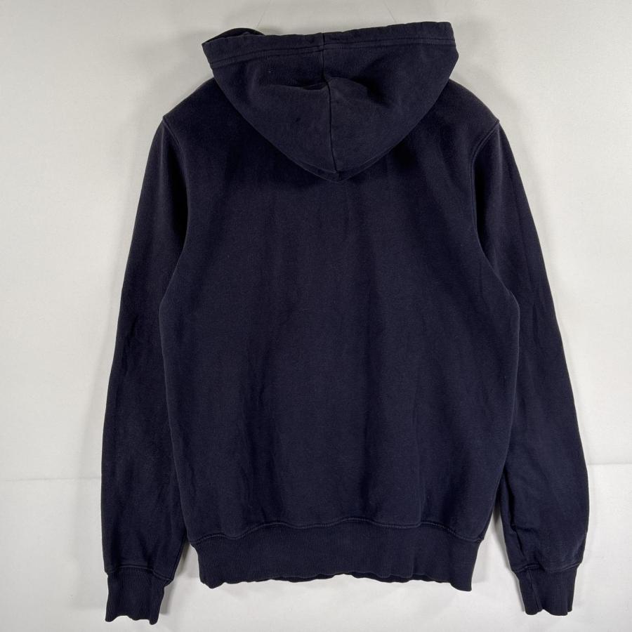 THE NORTH FACE 古着 ザ・ノースフェイス パーカー ビッグロゴプリント アウトドア プルオーバー フーディ S ネイビー メンズ - 画像 (7)