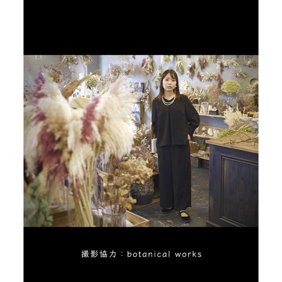 ニッセン 喪服 セットアップ パンツ レディース 礼服 日本製生地使用 洗える 防しわ カフス袖 ナチュラル デザイン ブラウス +ワイド LL/3L nissen - 画像 (7)