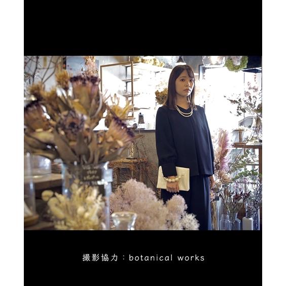 ニッセン 喪服 セットアップ パンツ レディース 礼服 日本製生地使用 洗える 防しわ カフス袖 ナチュラル デザイン ブラウス +ワイド LL/3L nissen - 画像 (8)