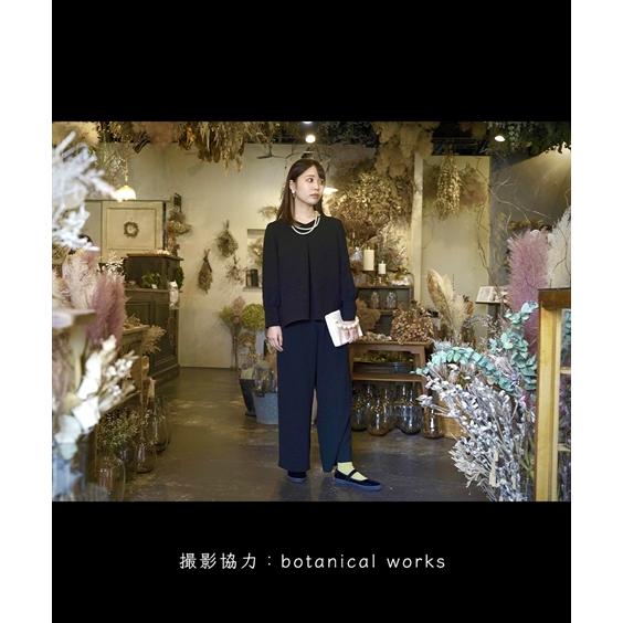 ニッセン 喪服 セットアップ パンツ レディース 礼服 日本製生地使用 洗える 防しわ カフス袖 ナチュラル デザイン ブラウス +ワイド LL/3L nissen - 画像 (9)