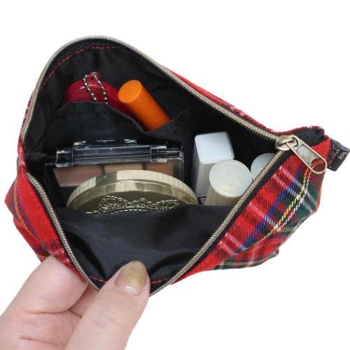 PEANUTS スヌーピー コスメポーチ チェック化粧ポーチ スヌーピーとベア チェック ピーナッツ - 画像 (3)