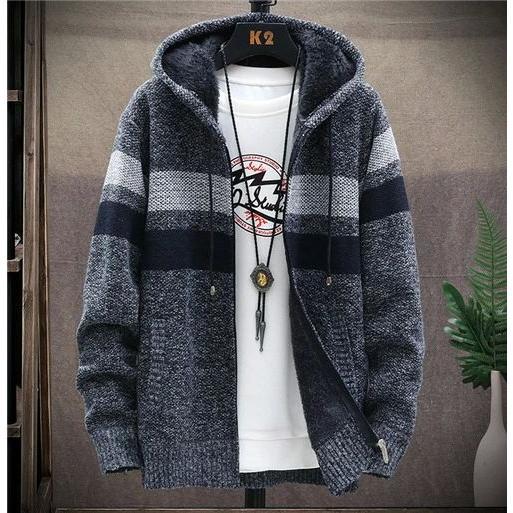 ジップ パーカー メンズ おしゃれ 秋 冬 裏起毛 前開き ブランド トップス 大きい サイズ 人気 春秋 長袖 スウェットパーカー - 画像 (4)