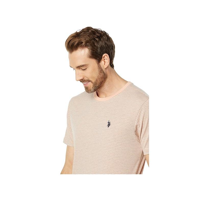 U.S. POLO ASSN. ユーエスポロ アッスン Short Sleeve Yarn-Dye Mini Stripe Crew Neck Tee - 画像 (2)