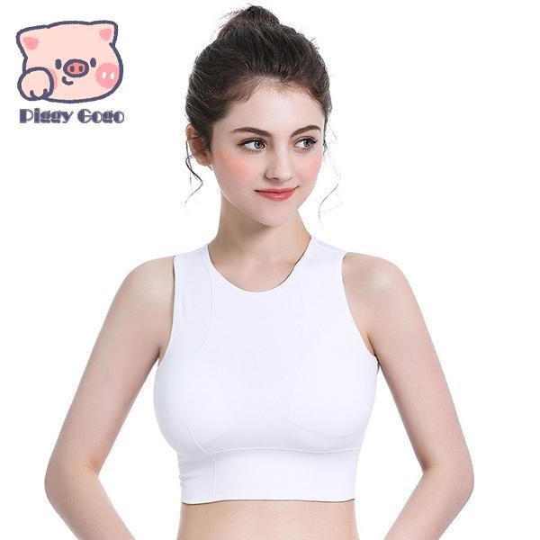 ブラトップ スポーツインナー ブラ ハーフトップ チューブトップ 吸水速乾 カップ付き ノンワイヤー インナー 美胸 盛れる - 画像 (3)