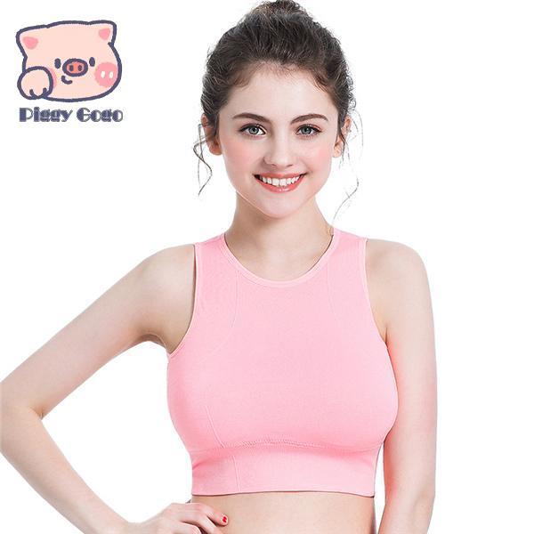 ブラトップ スポーツインナー ブラ ハーフトップ チューブトップ 吸水速乾 カップ付き ノンワイヤー インナー 美胸 盛れる - 画像 (4)