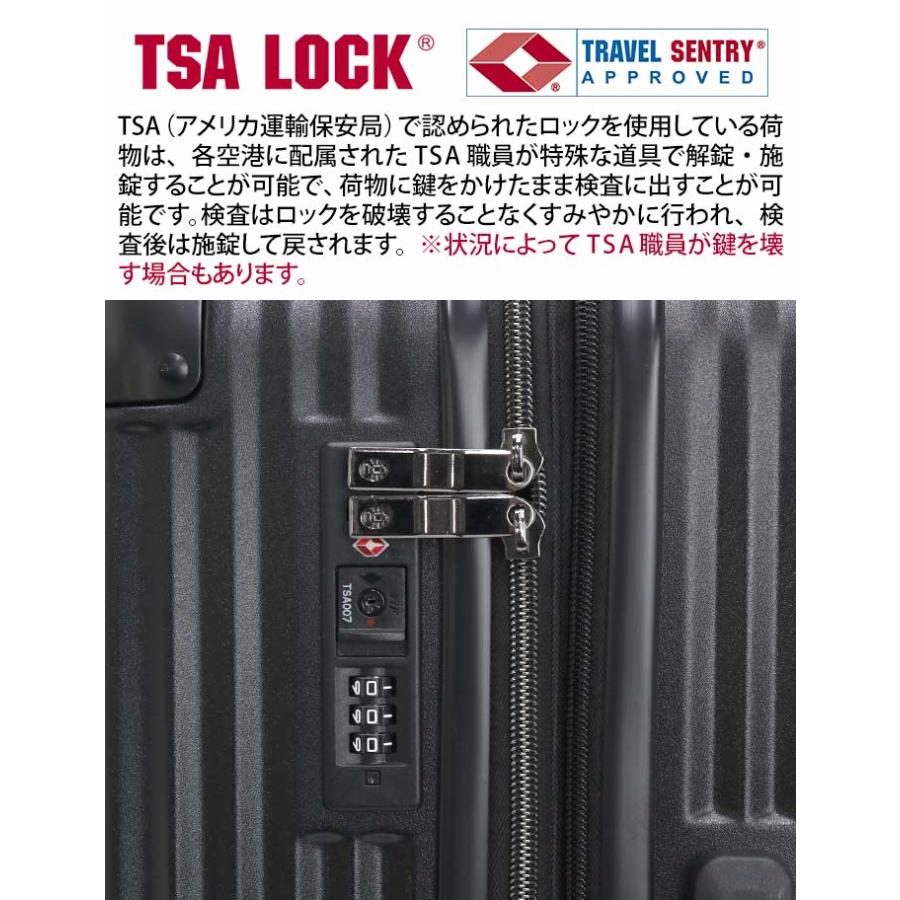 Coleman キャリーバッグ 大容量 コールマン スーツケース Mサイズ 3〜5泊 拡張 60L 69L 旅行 ハードケース キャリーケース 黒 修学旅行 - 画像 (9)